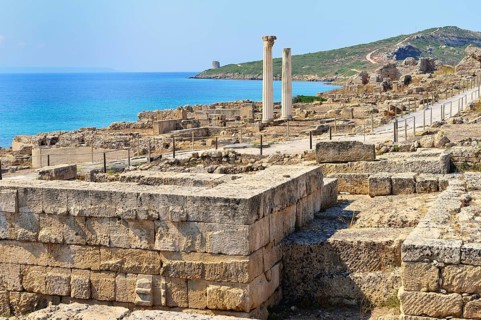Excavations of the ancient city Tharros