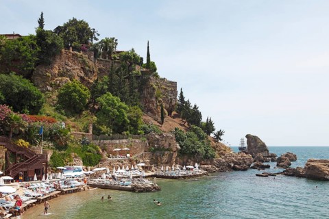 Beach cove in the historic centre