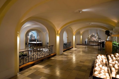 Lower church of the Burgersaalkirche church