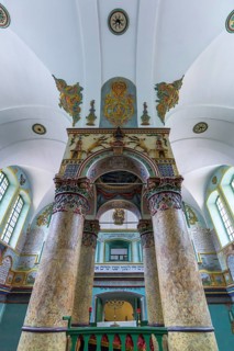 Central Bima of the Synagogue in Lancut formerly Landshut