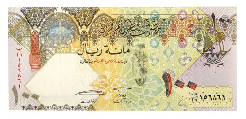 100 Qatari Riyals