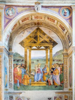 Side chapel with Adoration of the Three Magi