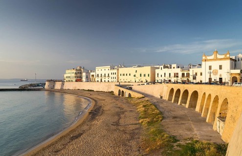 Seno della purita city beach in the evening light