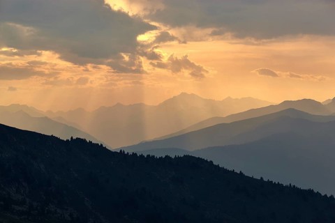 Evening mood in Nock Mountains Biosphere Reserve