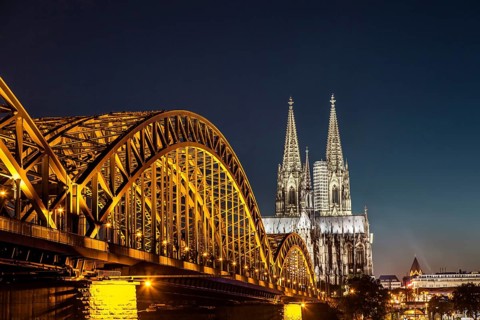 Illuminated Cologne Cathedral