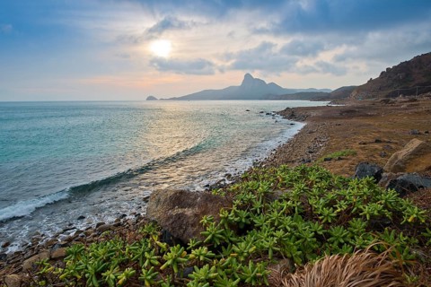 View from Con Son Island to Honba