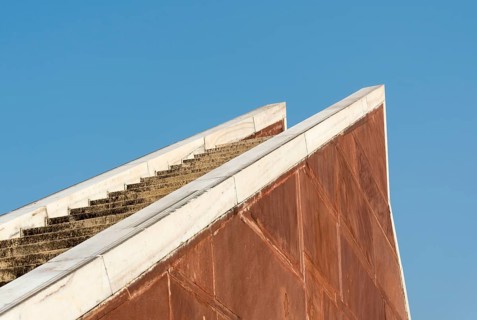 Stairs of Laghu Samrat Yantra at Jantar Mantar Observatory