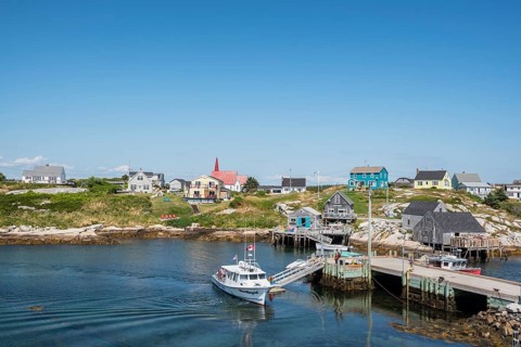 Excursion ship in the port of Peggy's Cove
