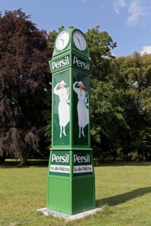 Persil watch with white woman advertising figure