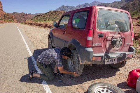 Tyre change on an SUVs