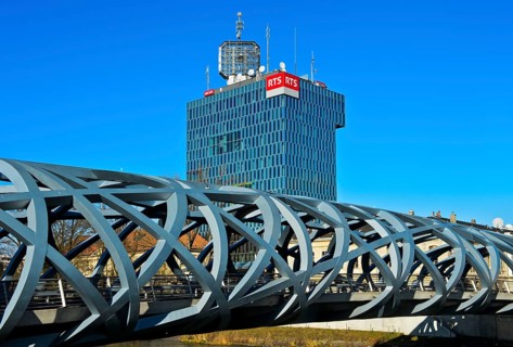 Head office of the French-speaking radio and television station Radio Television Suisse