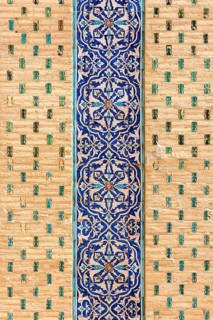 Tiled mosaics at Mausoleum of Makhmud Pakhlavan