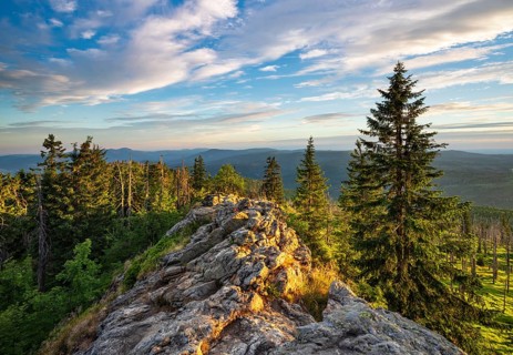 View from the summit of the Grosser Rachel