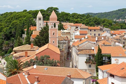 View from the tower of St Mary's Cathedral of the historic centre