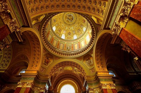 Neo Classical interior of St Stephen's Basilica or Szent Istvan Bazilika