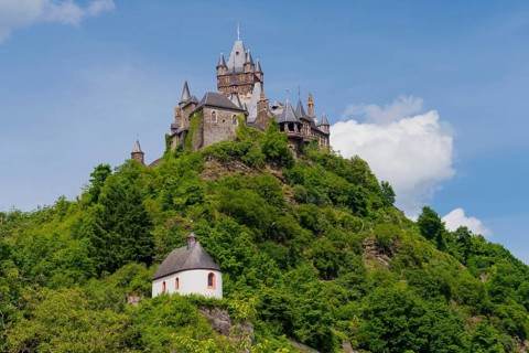 Cochem Imperial Castle and the Plague Chapel of St. Rochus