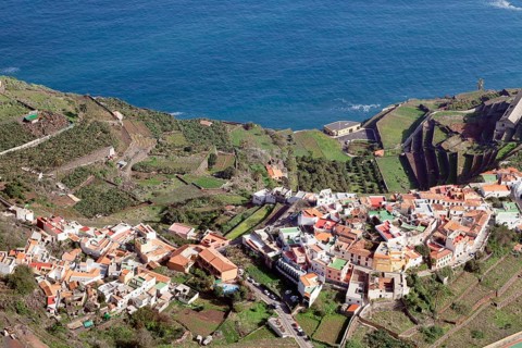 View of the village of Agulo