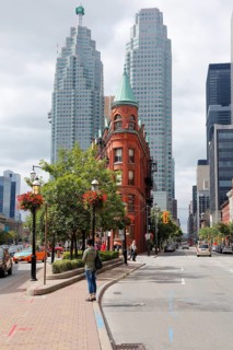 Skyscraper and Flatiron Building on Front Street