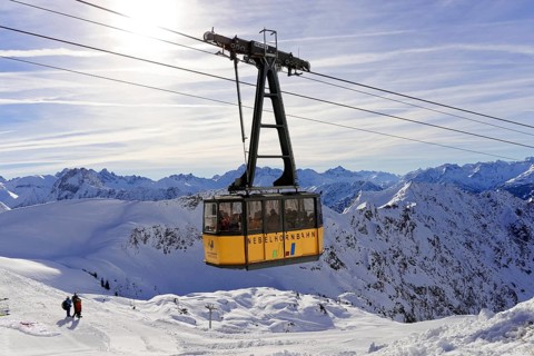 Cabin of the Nebelhorn ropeway