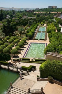 Garden in the Alcazar de los Reyes Cristianos
