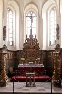 Inside the romantic Chapel at Gavno Castle