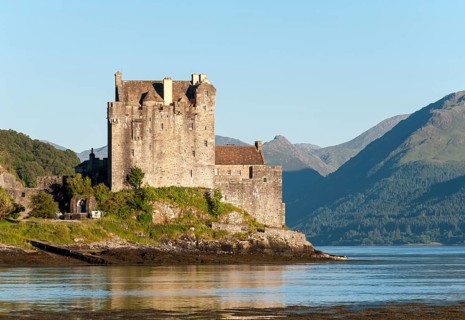 Eilean Donan Castle at the meeting point of Loch Duich