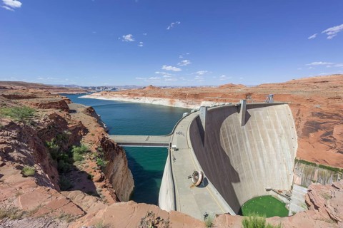 Glen Canyon Dam and Lake Powell