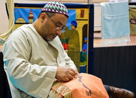 Egyptian tailor at work