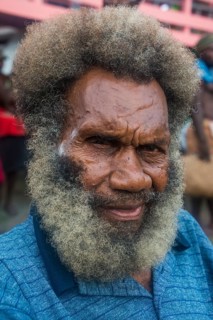 Bearded melanesian old man