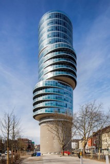 Exzenterhaus office building on a listed bunker