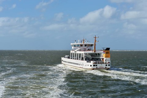 Ferry Frisia V on the North Sea