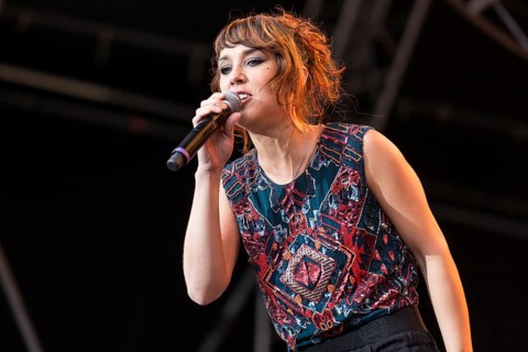 The French singer Isabelle Geffroy aka ZAZ