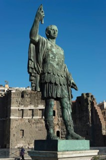 Bronze statue of Roman Emperor Nerva