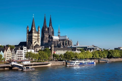 Cologne Cathedral and Great St. Martin Church