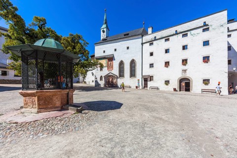 Courtyard of the fortress Hohensalzburg