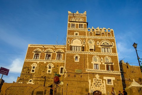 Traditional old house in the old city of Sana'a