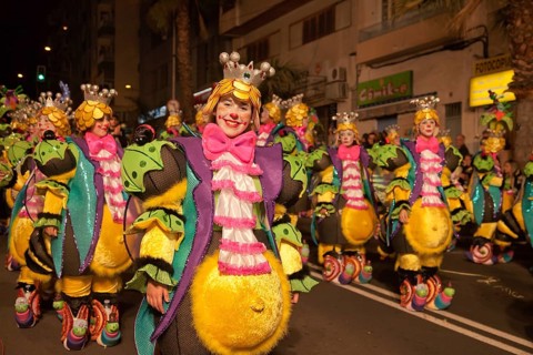 Children in imaginative costumes at the carnival