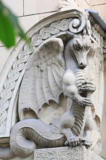 Sculpture of a dragon