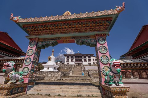 Gate to the Tengboche monastery
