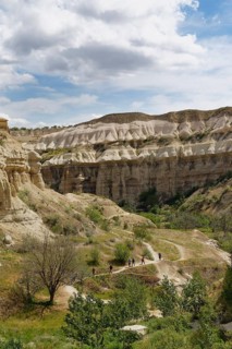 Hiker in Pigeon Valley or Guvercinlik Vadisi