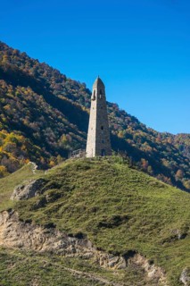 Watchtower in the Chechen mountains