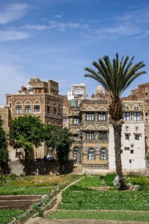 Traditional old houses in the old city of Sana'a