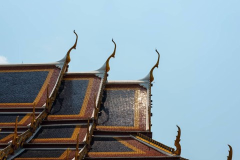 Roof of the Wat Phra Kaeo Temple