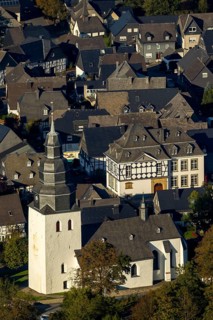 Townscape with school