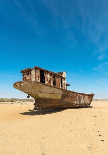 Shipwreck at Moynak Ship Cemetery