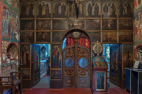 Altar wall of the Church of the Exaltation of the Cross