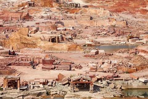 Sandstone quarry near Jaisalmer
