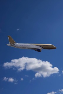 A9C-AM Gulf Air Airbus A320-214 in flight