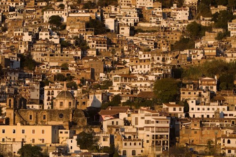 The city in the first morning light