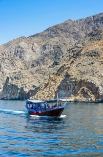 Tourist boat in form of a dhow